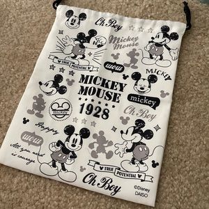 Mickey Mouse Disney medium size cloth drawstring bag
